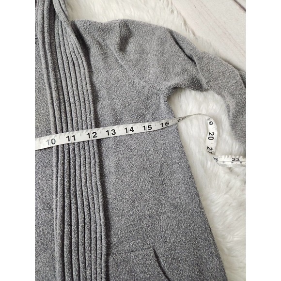 Cyrus Women's Grey Open Front Long Sleeve Cardigan Sweater Size XS - Picture 5 of 6